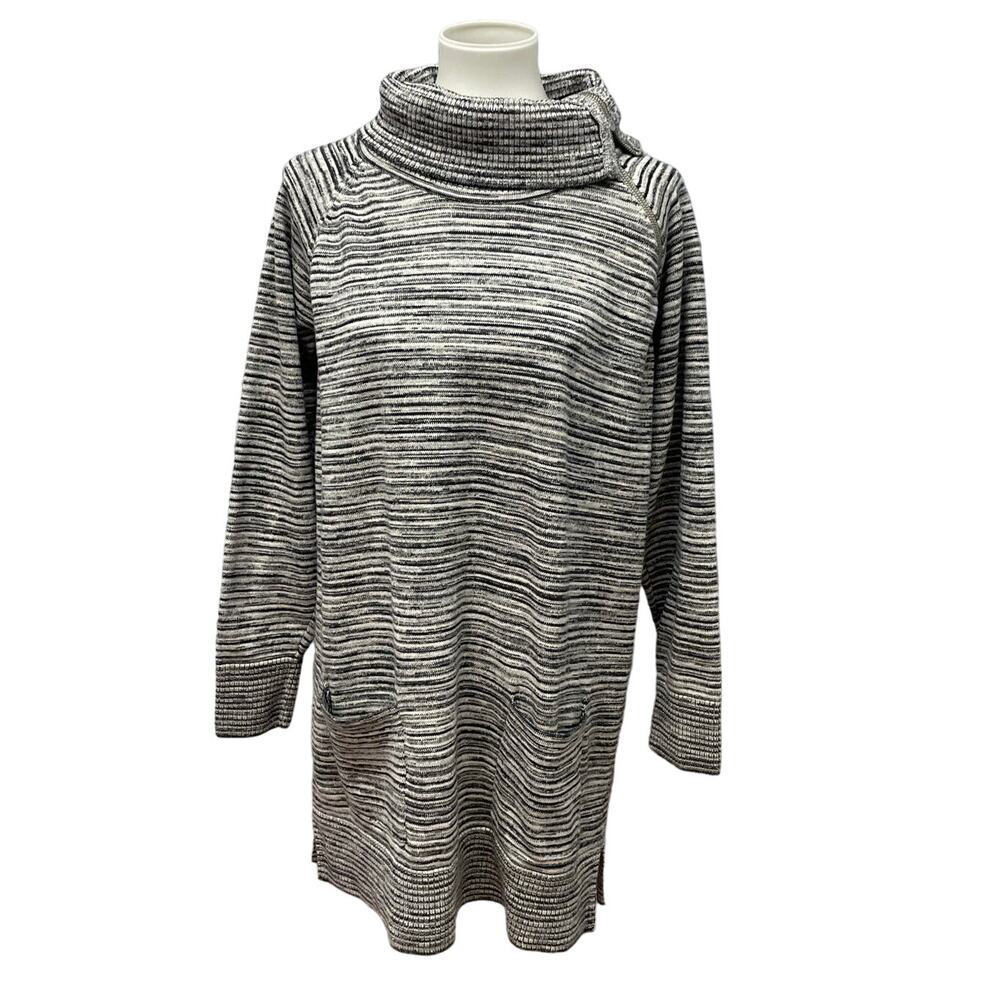 Eight Eight Eight Womens XL 100% Cotton Long Sleeve Turtleneck Sweater Dress